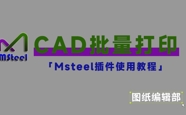 Msteel批量打印插件使用教程